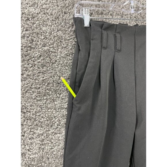 Bebop Women's Black Pleated Pull On Baggy Leg Dress Pants Size Small - Picture 11 of 11